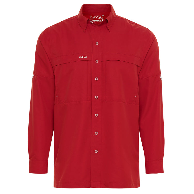 Load image into Gallery viewer, Crimson MicroFiber Shirt | Long Sleeve - GameGuard

