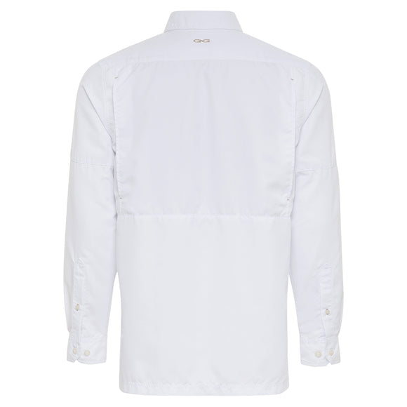 White MicroFiber Shirt | Long Sleeve - GameGuard