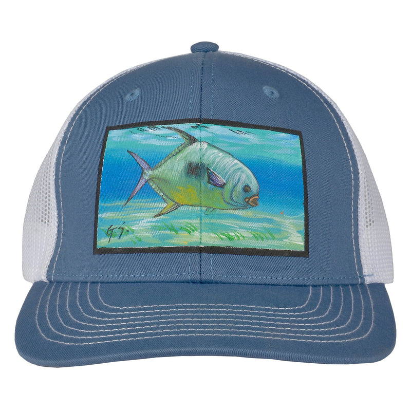 Load image into Gallery viewer, MeshBack Cap - Slate Cap | White MeshBack
