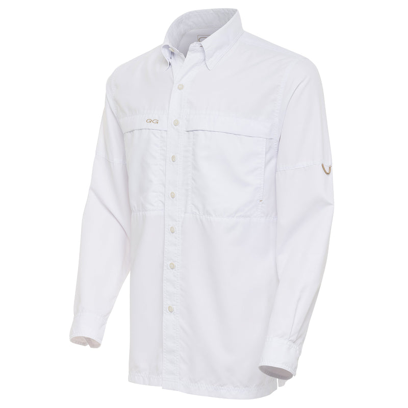 Load image into Gallery viewer, White MicroFiber Shirt | Long Sleeve - GameGuard
