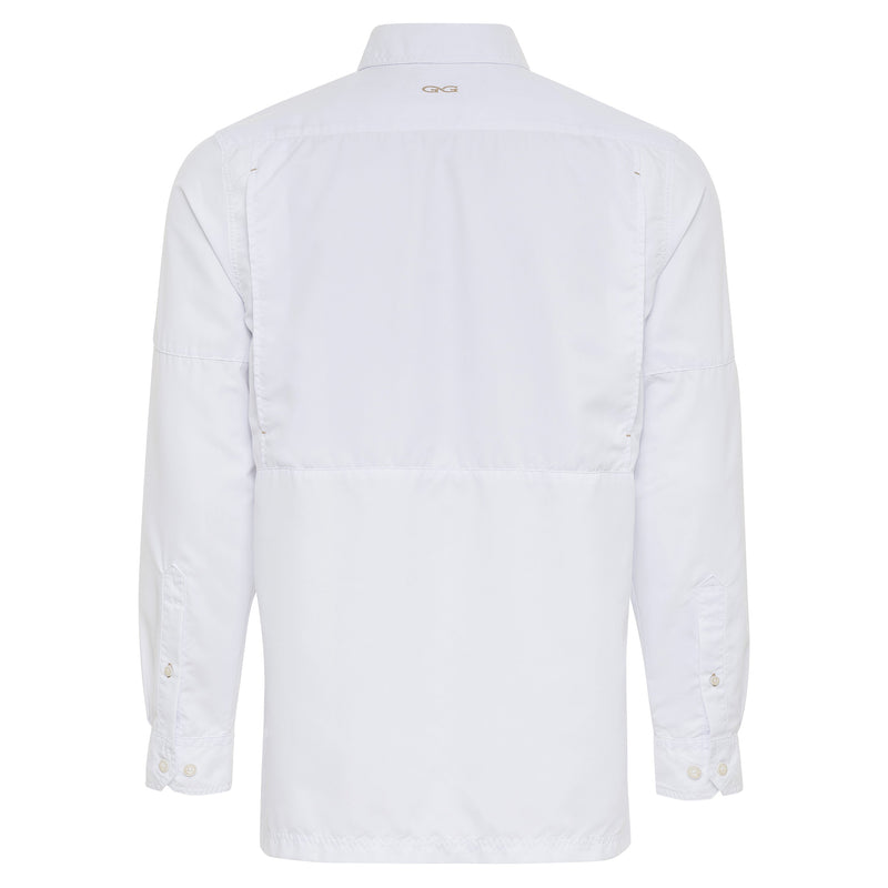 White MicroFiber Shirt  Long Sleeve - GameGuard