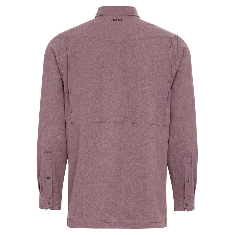 Load image into Gallery viewer, Maroon Pearl Snap Shirt | Long Sleeve - GameGuard
