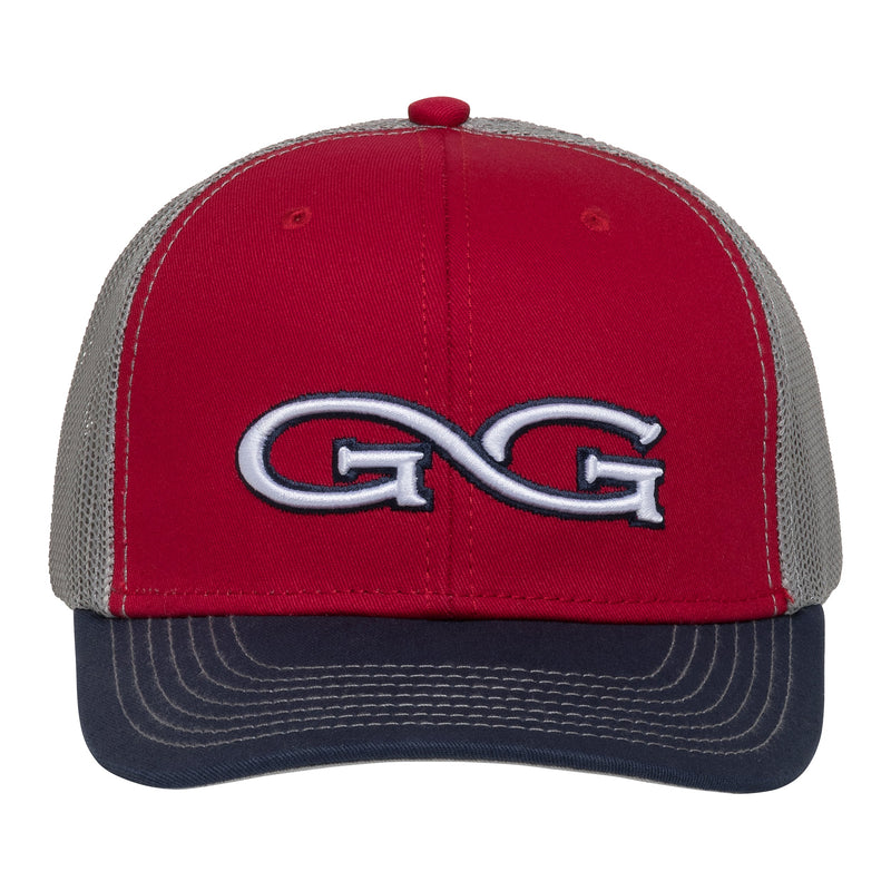 Load image into Gallery viewer, Red Cap | TriColor | Glacier MeshBack - GameGuard

