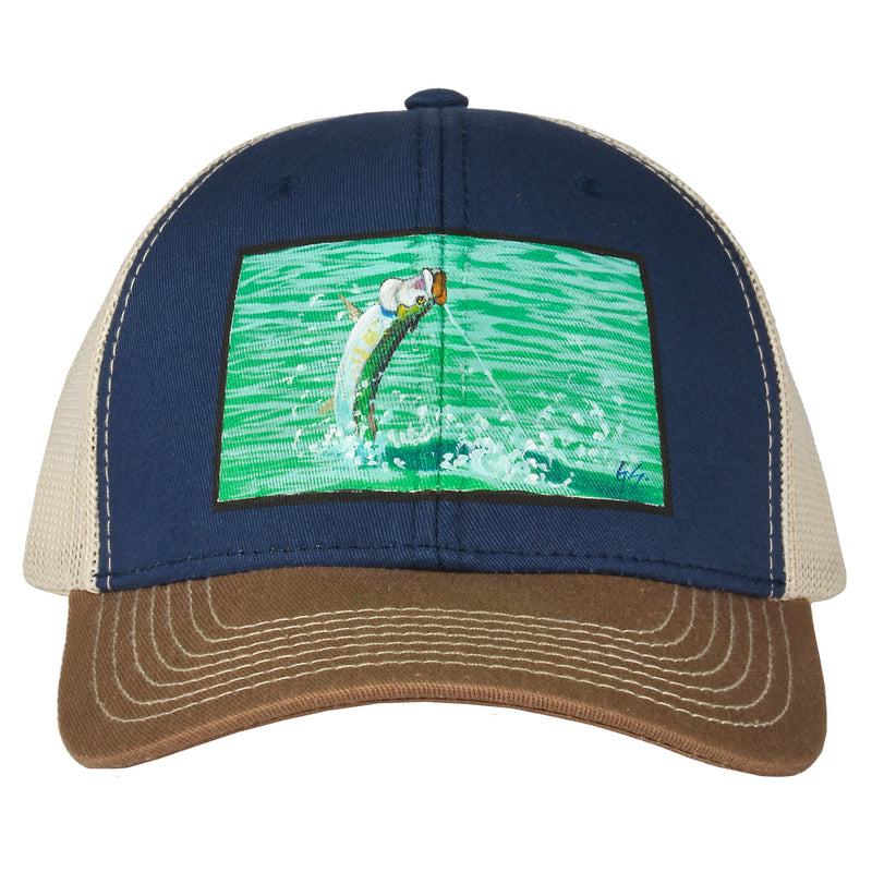 Load image into Gallery viewer, Cap - Deep Water Cap | TriColor | Stone MeshBack

