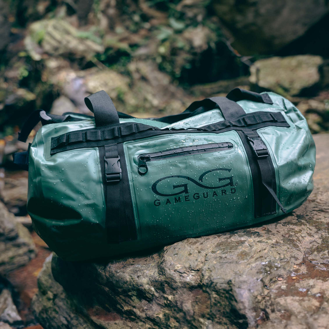 Bags And Coolers - Ironwood DryDuffle sititng on a rock